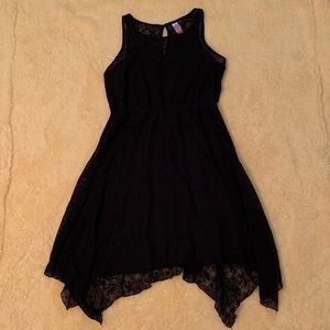 Black Lace Casual Dress